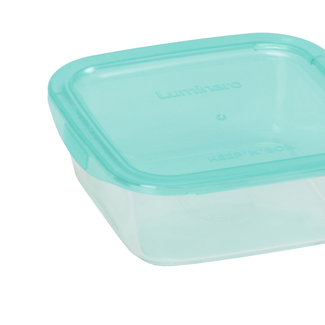 Caixa de vidro quadrada com tampa 122cl