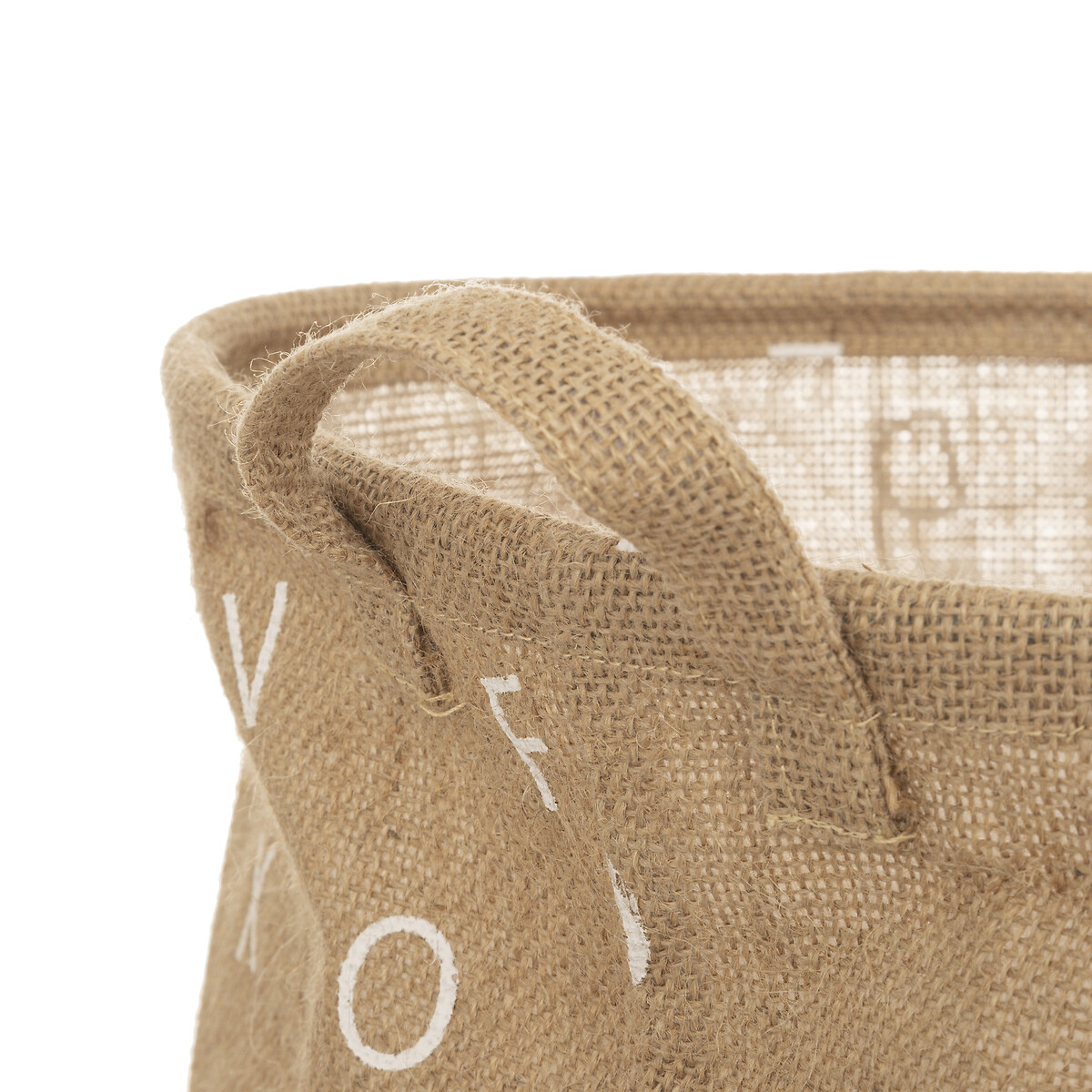 Saco de arrumação RAINBOW em juta com asas