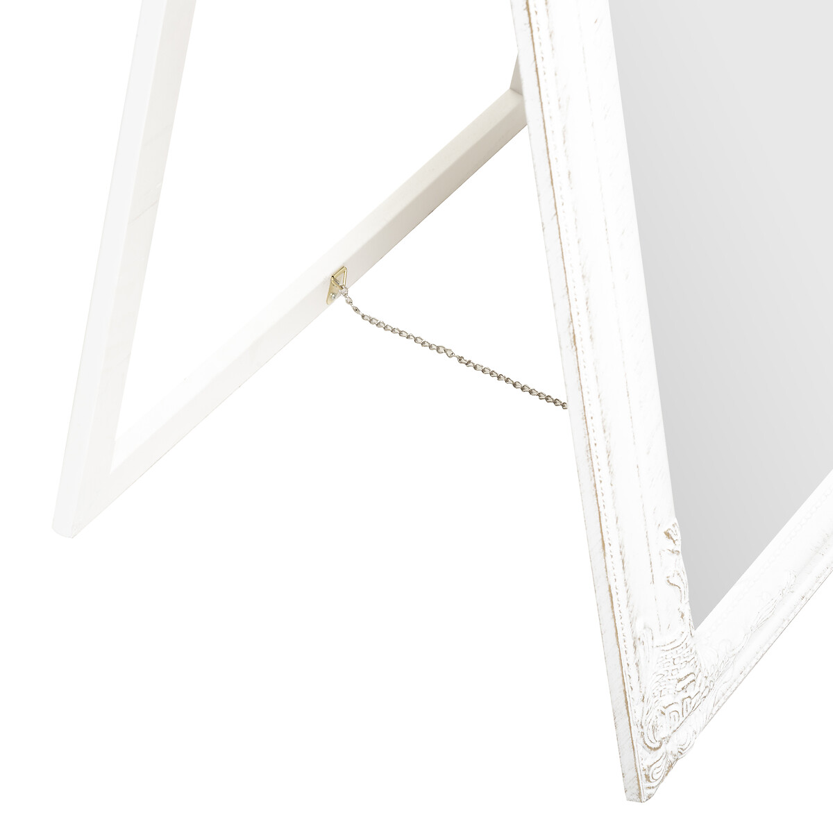 Espelho de chão branco trabalhado 172cm