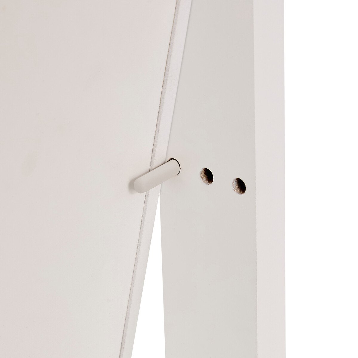 Espelho de chão com móvel de bijuteria LEXY branco 158cm,  Espelho de chão com móvel de bijuteria LEXY branco 158cm