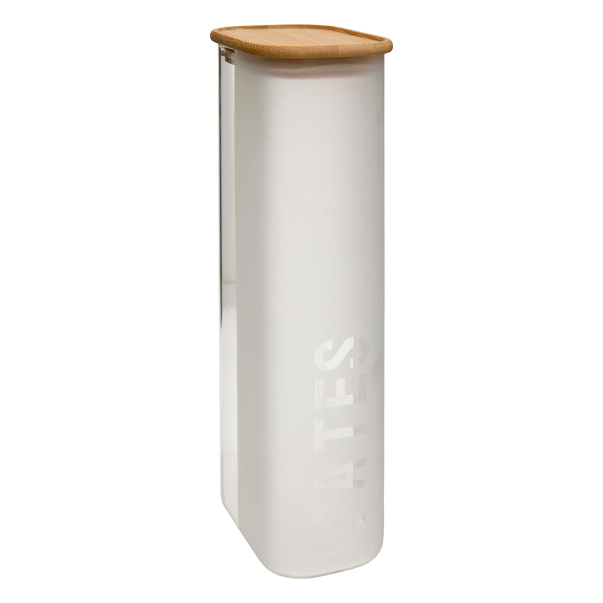 Frasco para massa em vidro e bambu 2,25l