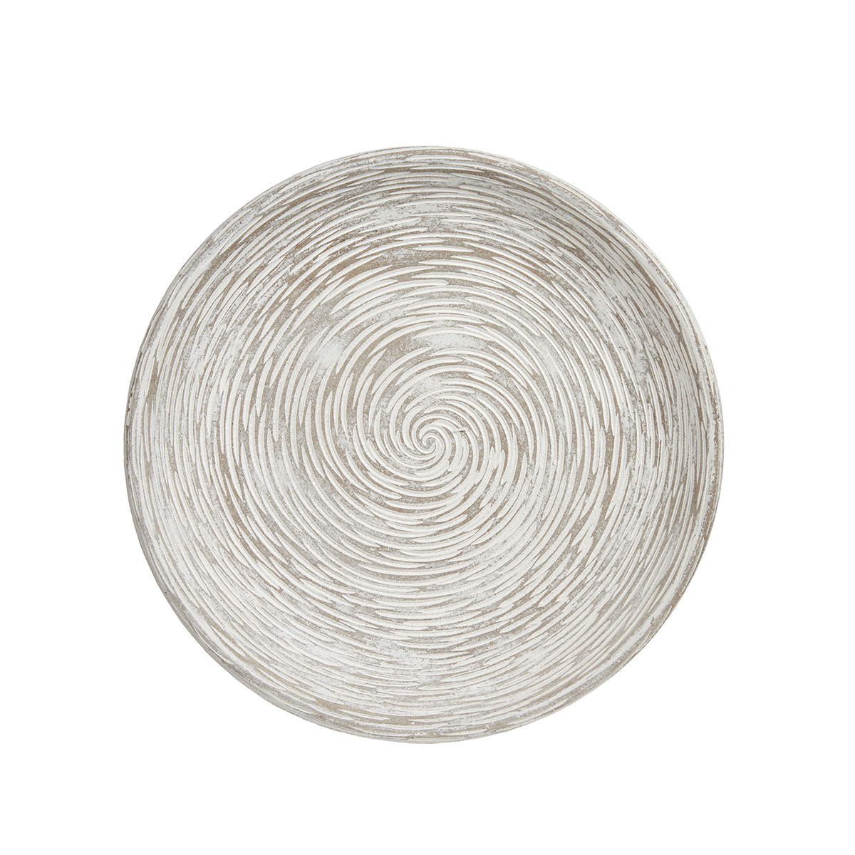 Centro de mesa redondo branco