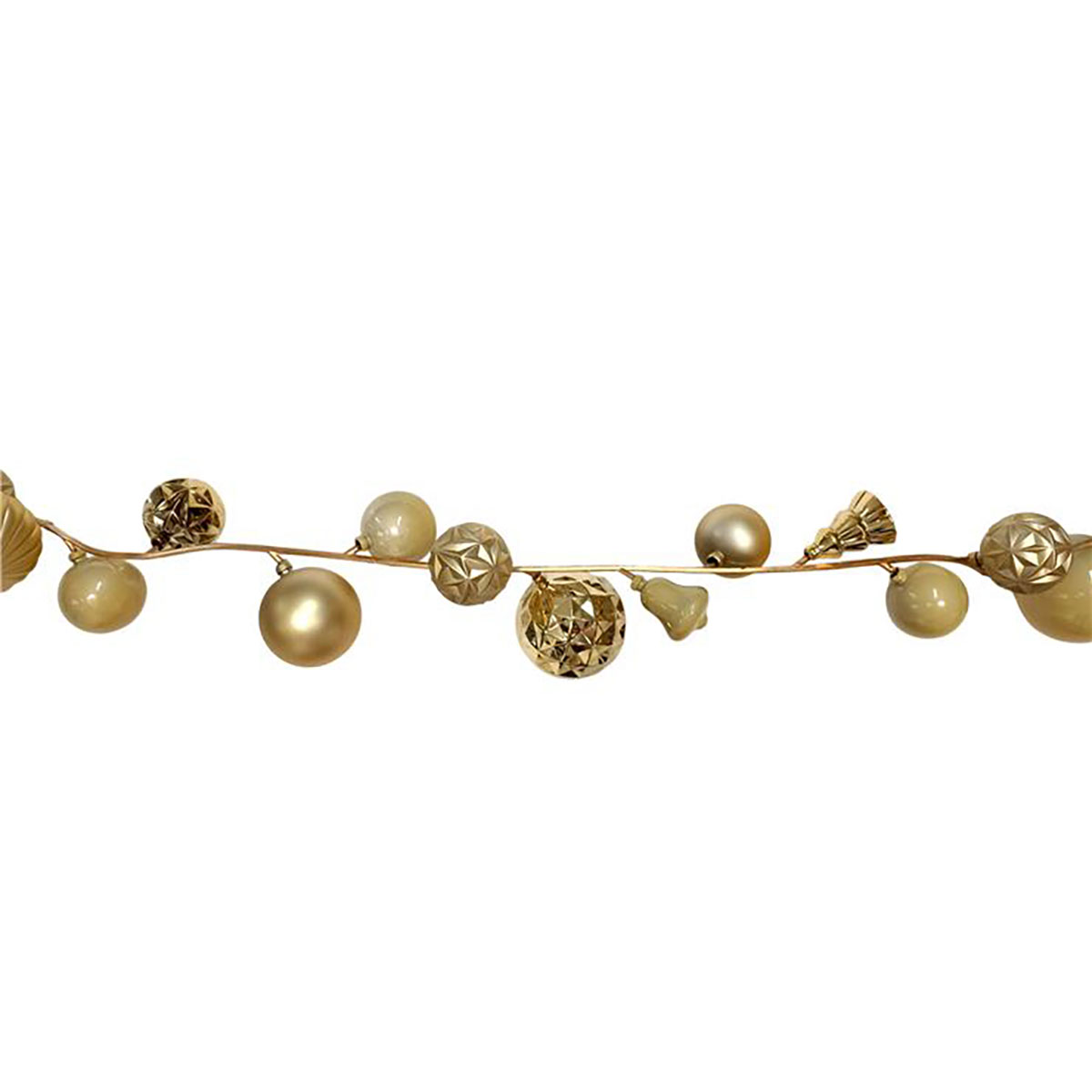 Grinalda Decorativa Dourada 180cm