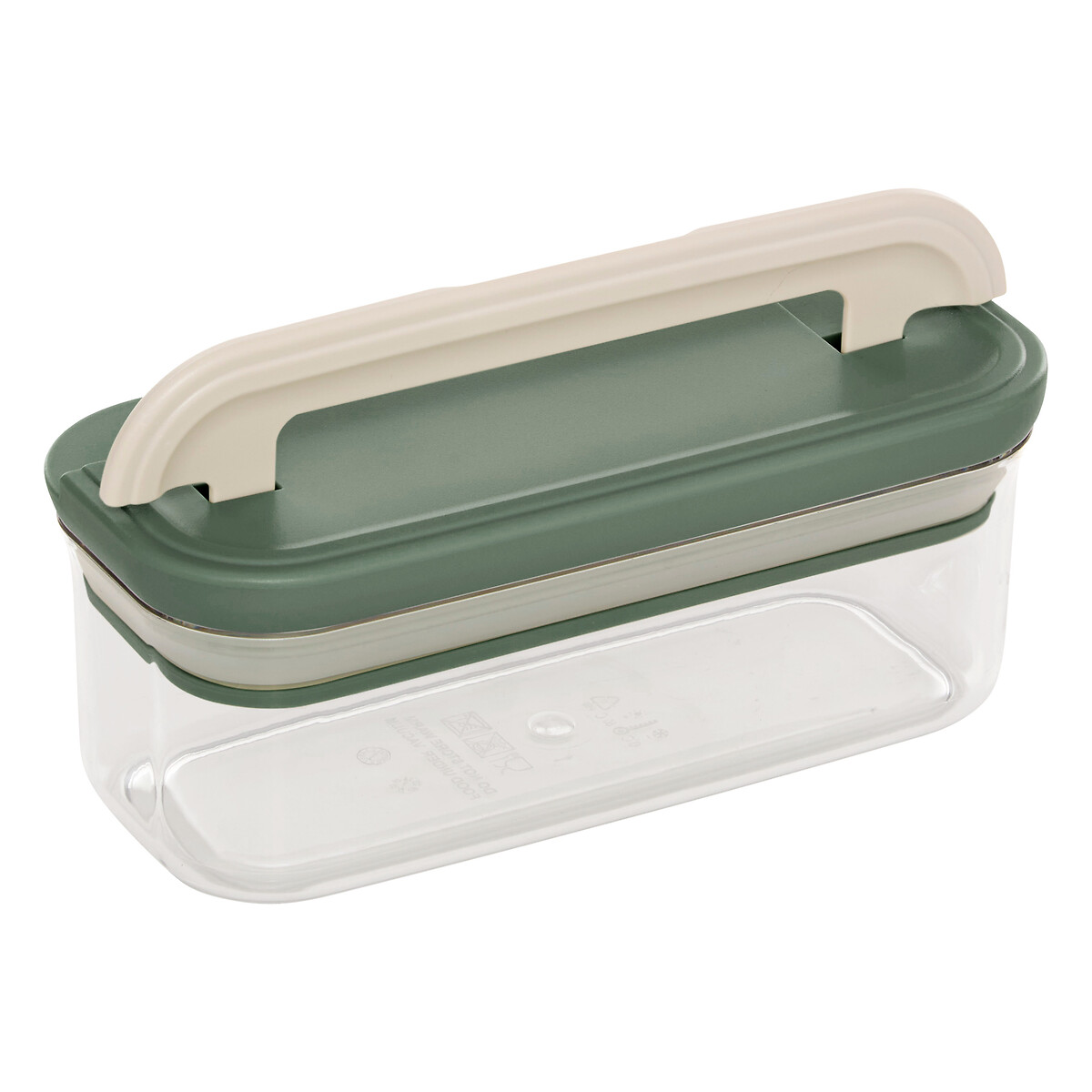 Frasco quadrado LOCK verde 400ml