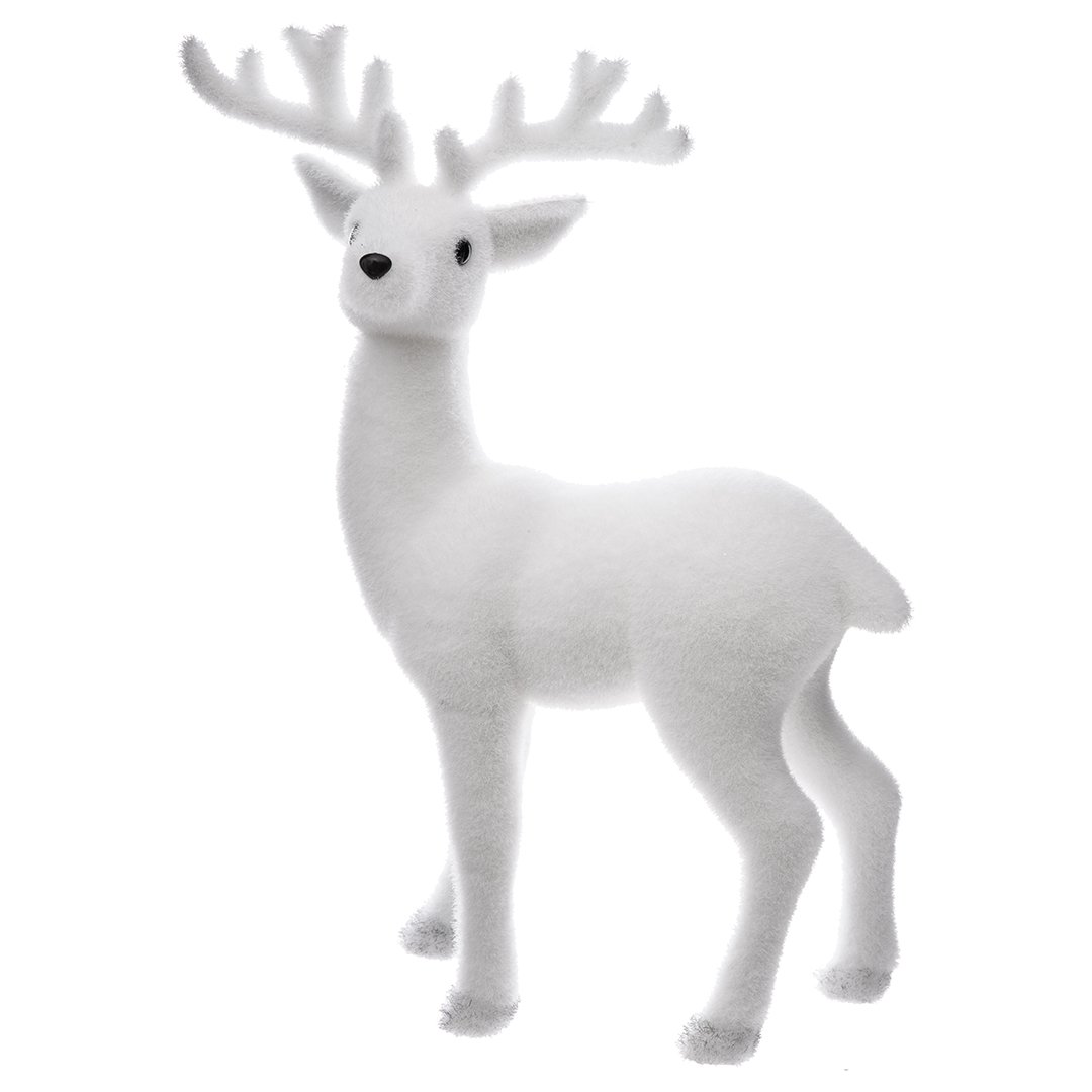 Rena branca 47cm,  Rena branca 47cm