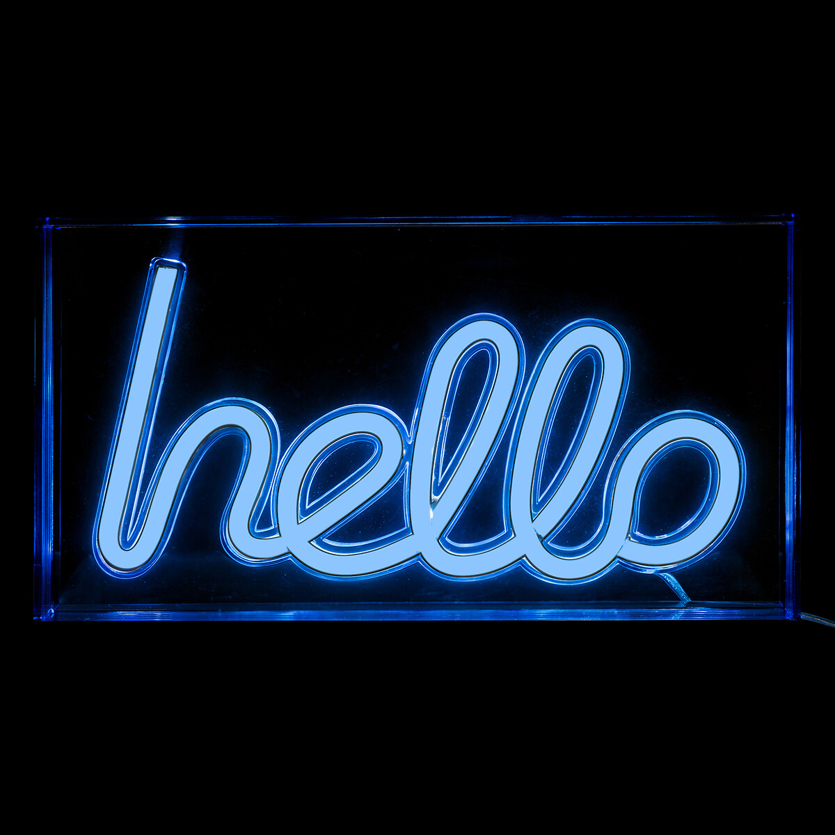 Decoração de mural led Neon hello