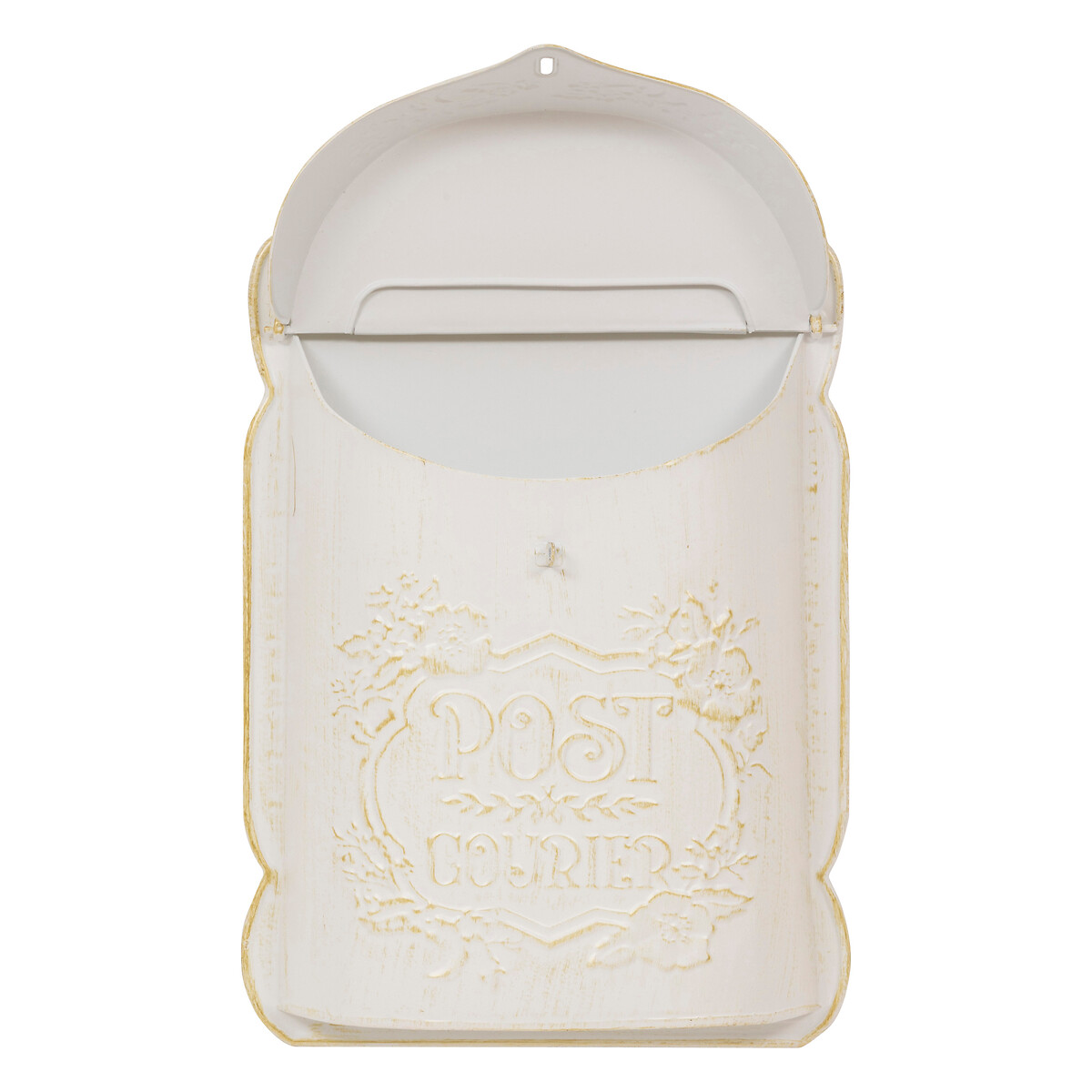 Caixa de correio TINO em ferro branco 28x9x40cm