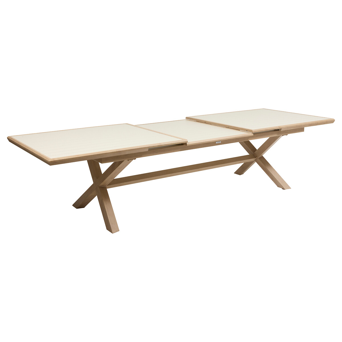 Mesa extens&iacute;vel AXIOME honey argile efeito madeira