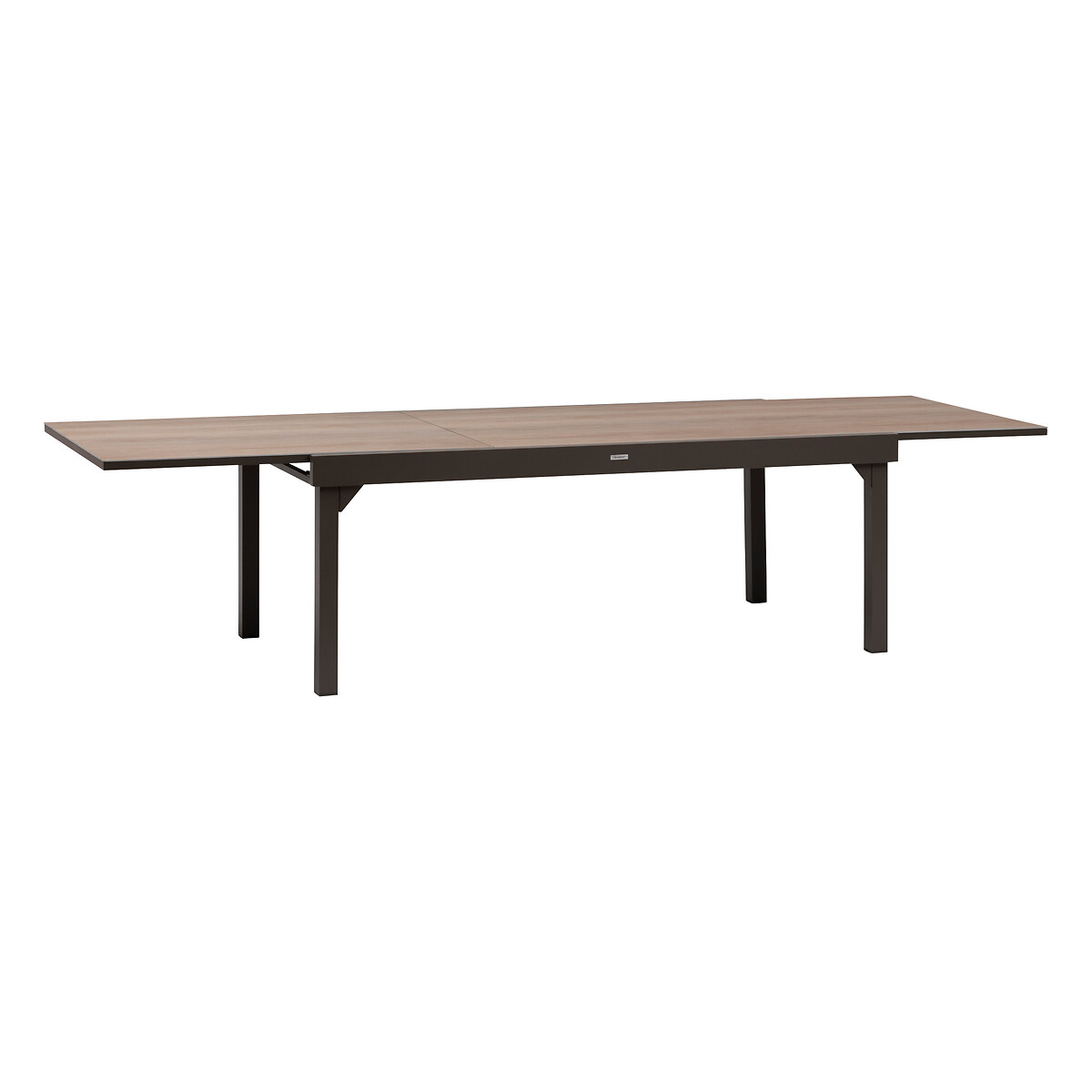 Mesa extens&iacute;vel PIAZZA tonka em alum&iacute;nio 200-320cm