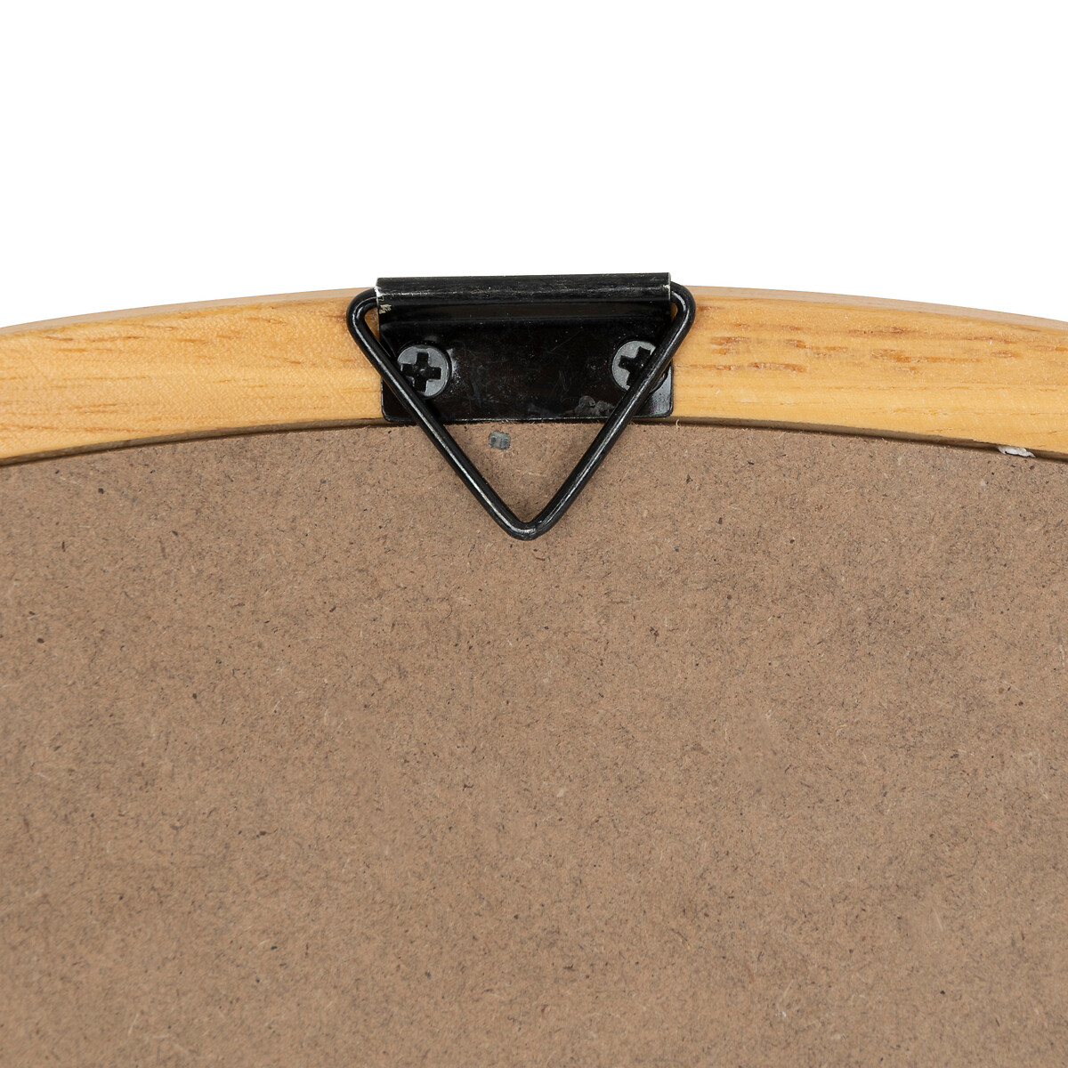 Espelho de parede KIM bege em madeira 55cm