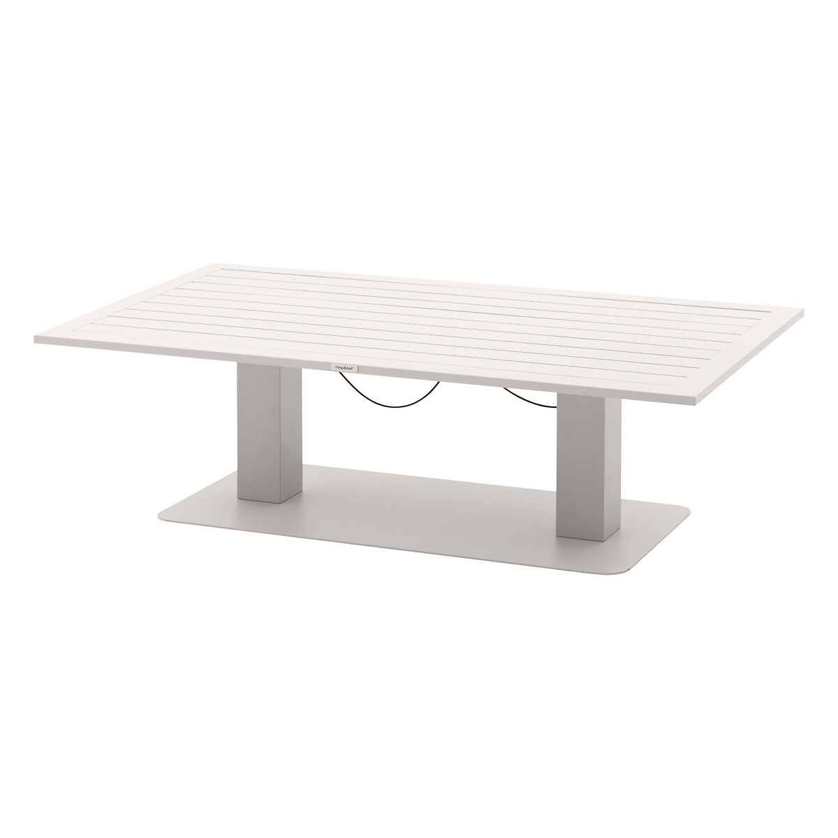 Mesa de centro SALIMIA elev&aacute;vel branco