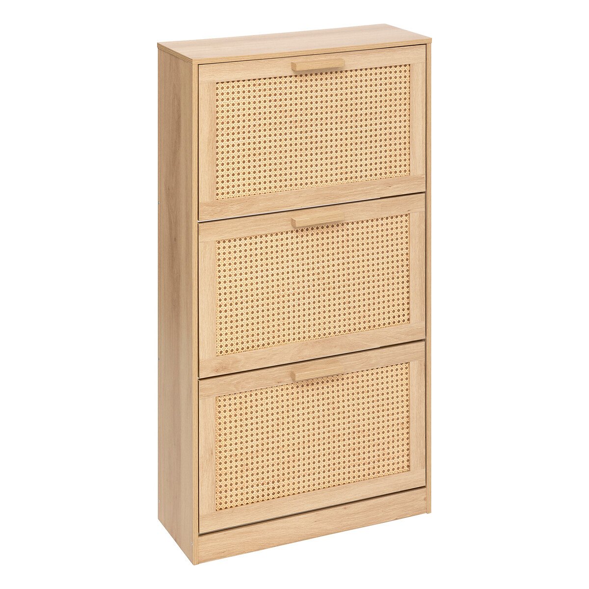 Sapateira com 3 gavetas bege 113cm