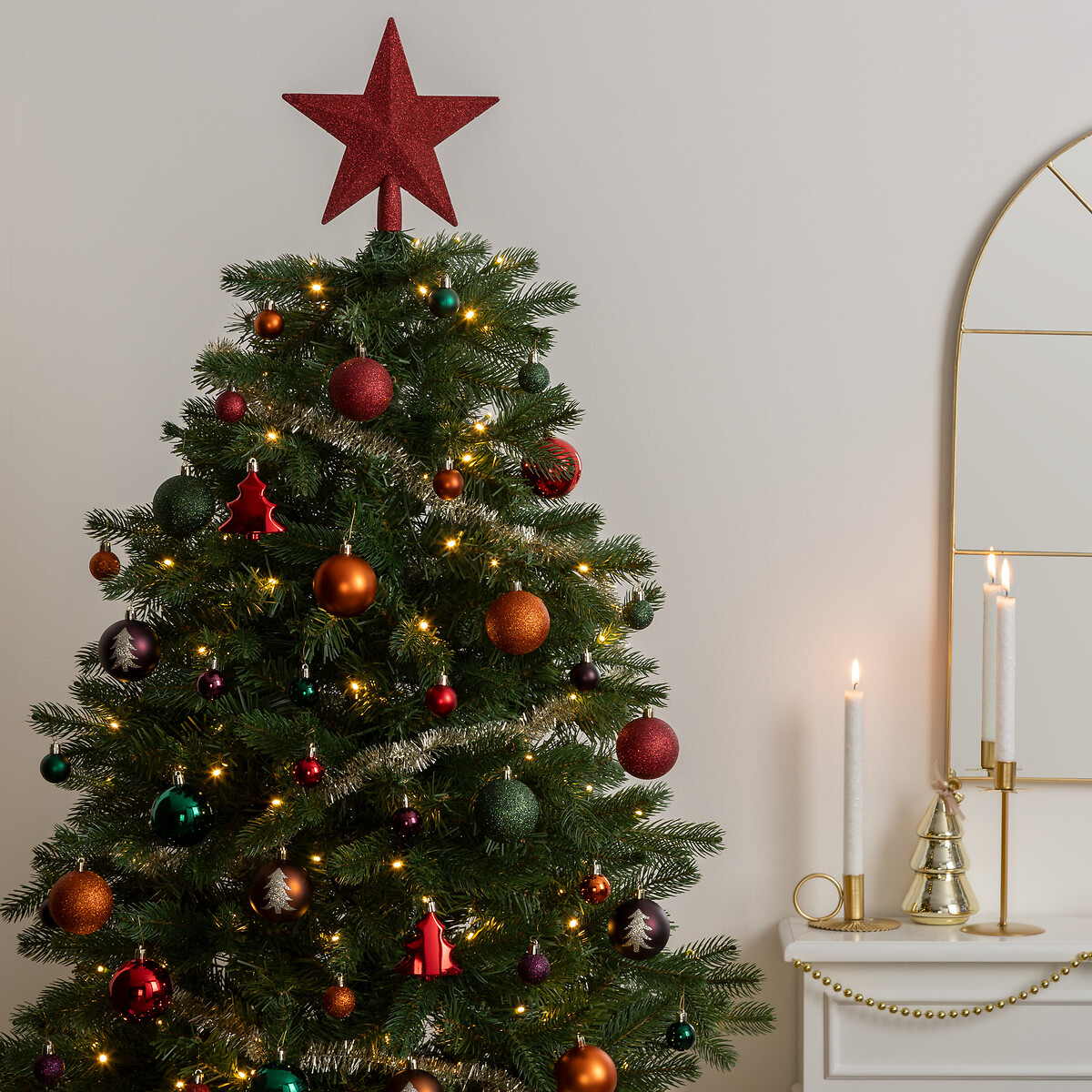 Conjunto 44 peças para decoração árvore