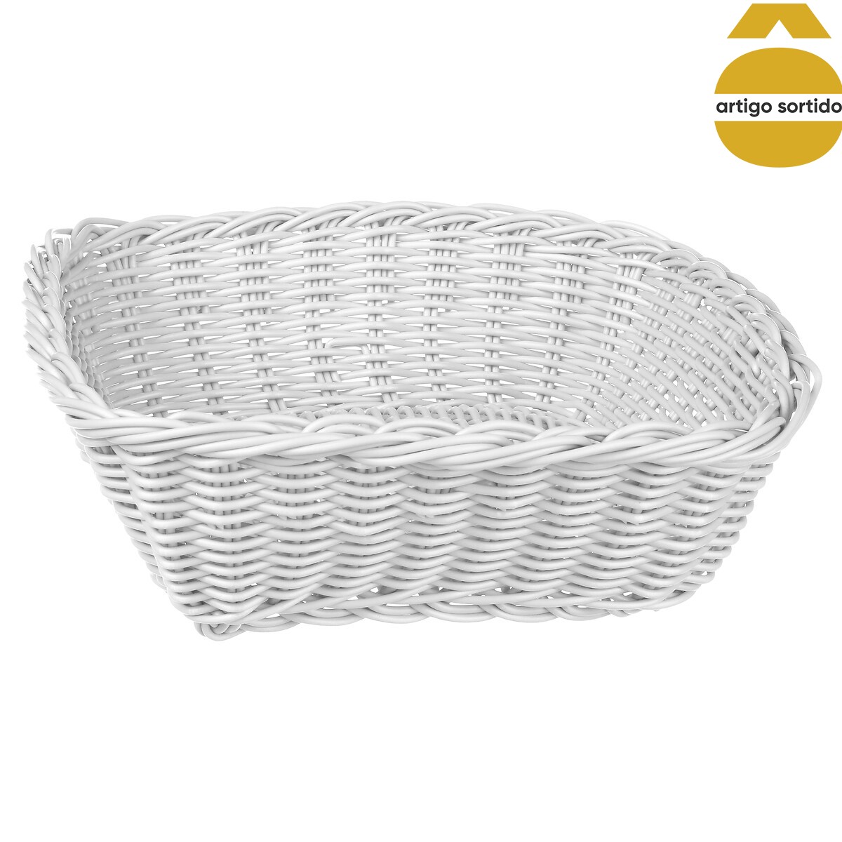 Cesto de p&atilde;o quadrado 8x23x23cm