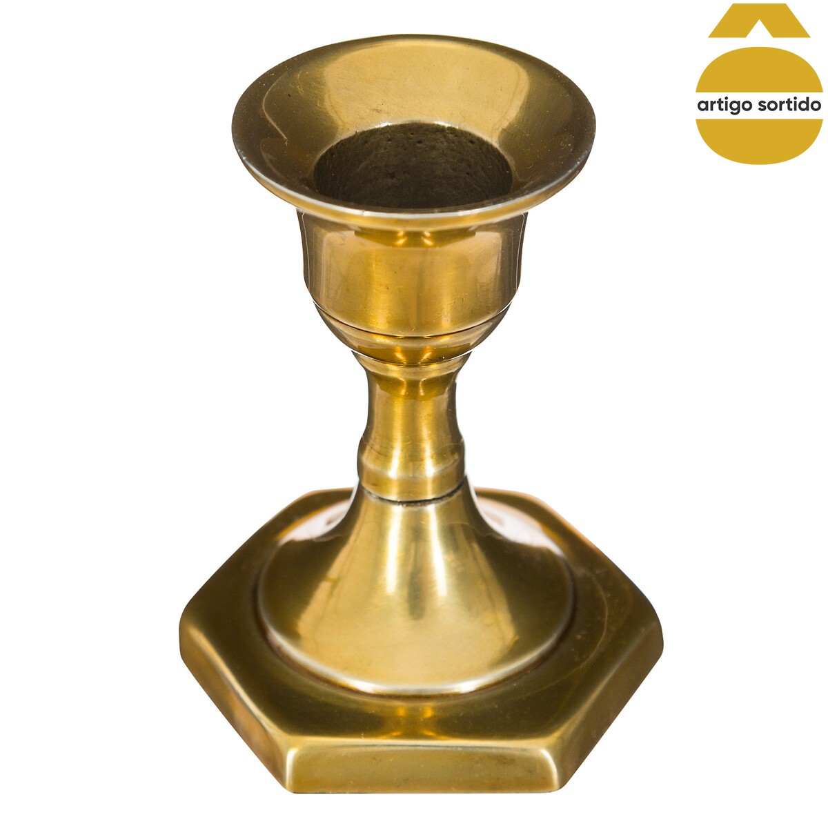 Castiçal Dourado Em Metal | atmosphera | hôma