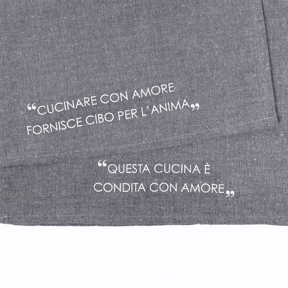 Conjunto de 2 panos cozinha cinza escuro 45x65cm