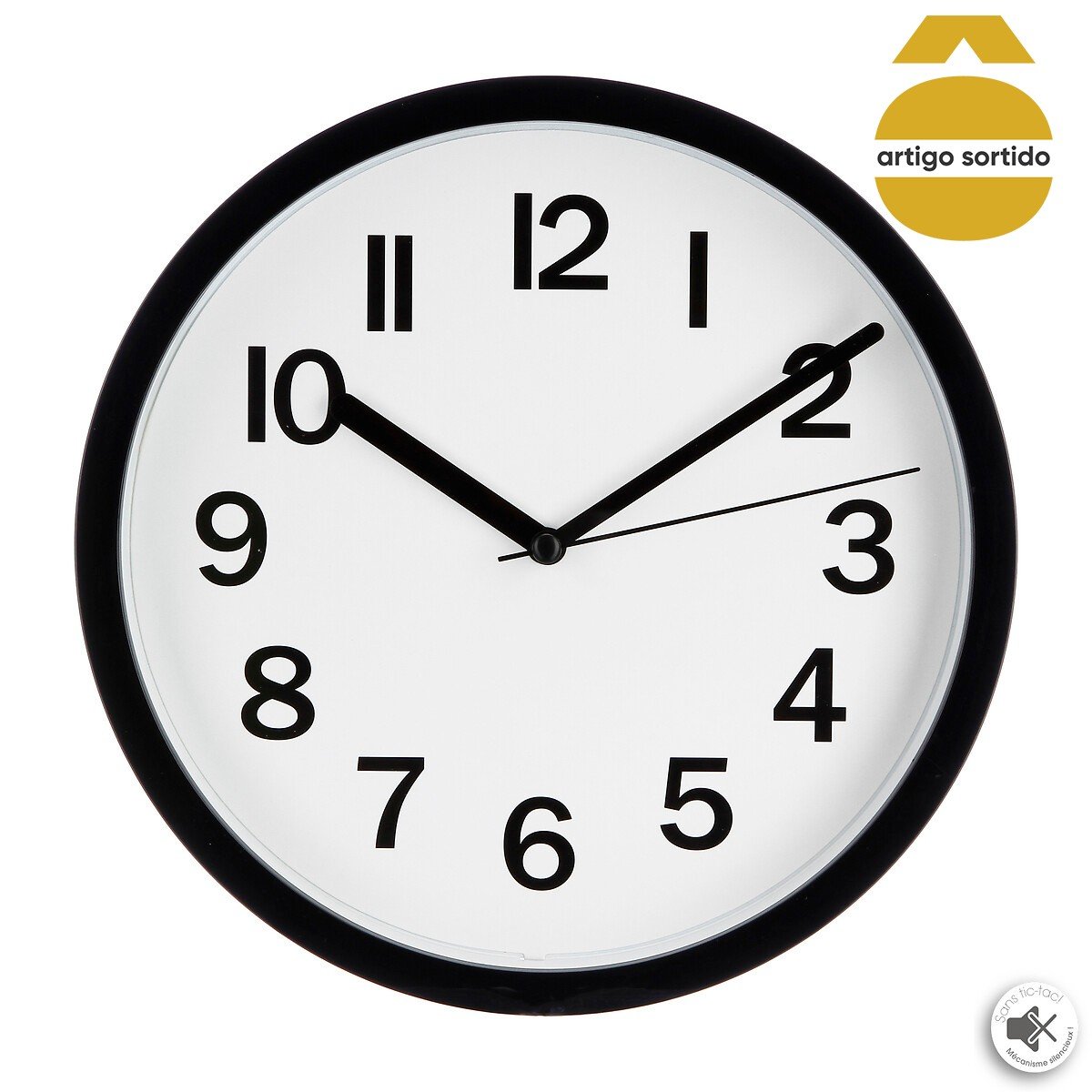 Rel&oacute;gio decorativo de parede 22cm