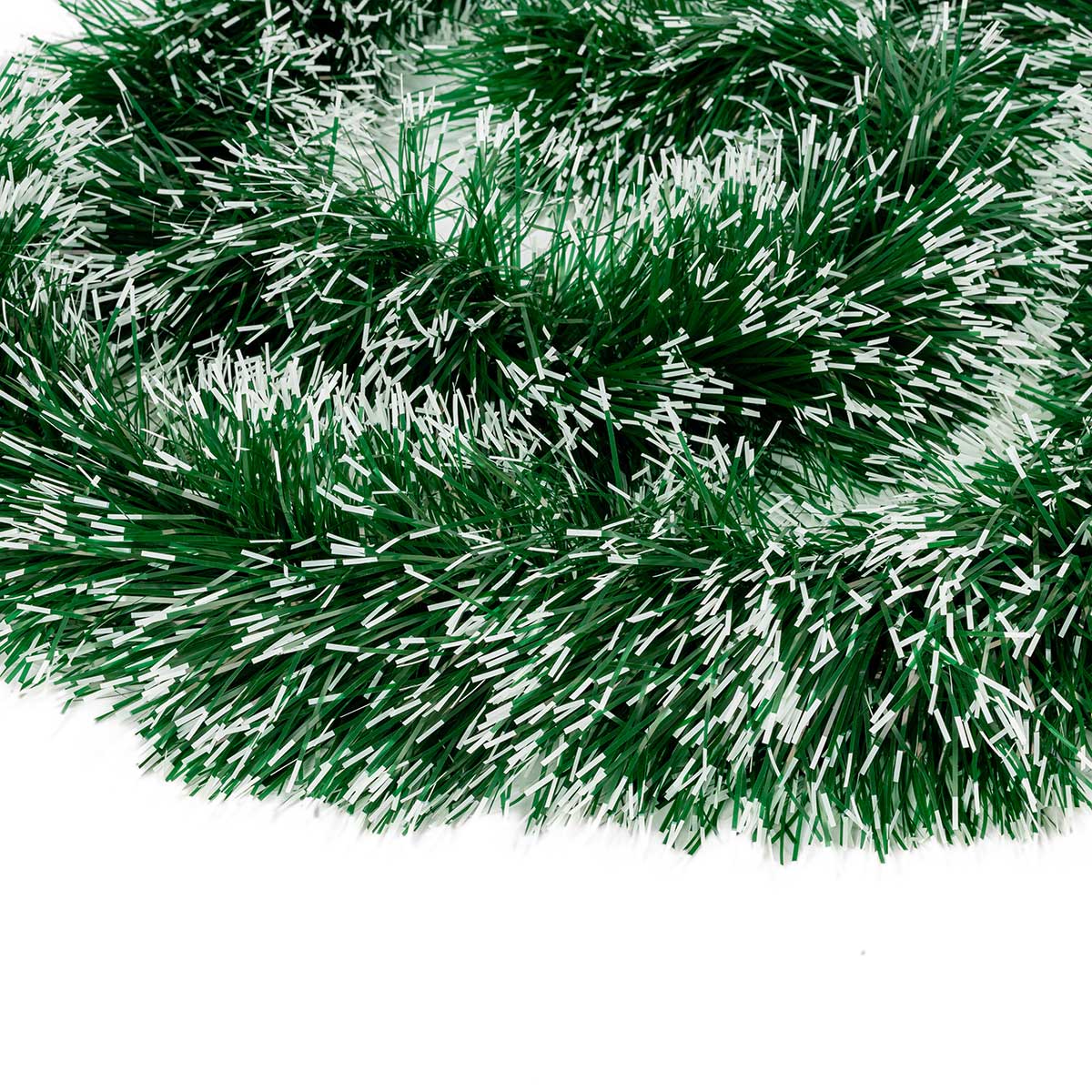 Grinalda verde com neve