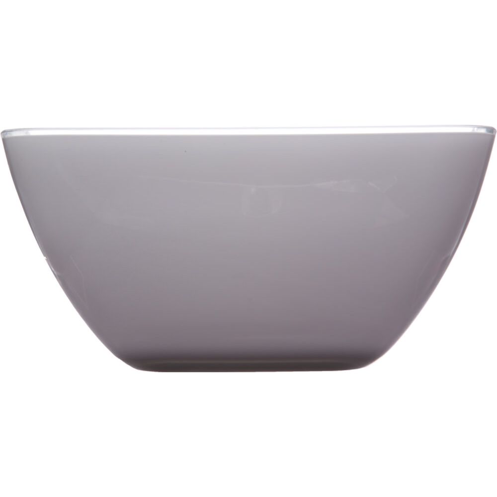 Saladeira quadrada cinza 25cm