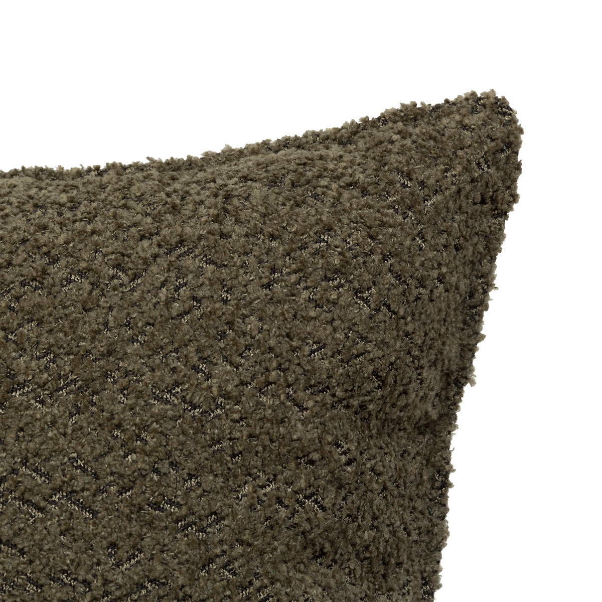 Almofada AUTOMNE bouclette verde caqui 45x45cm