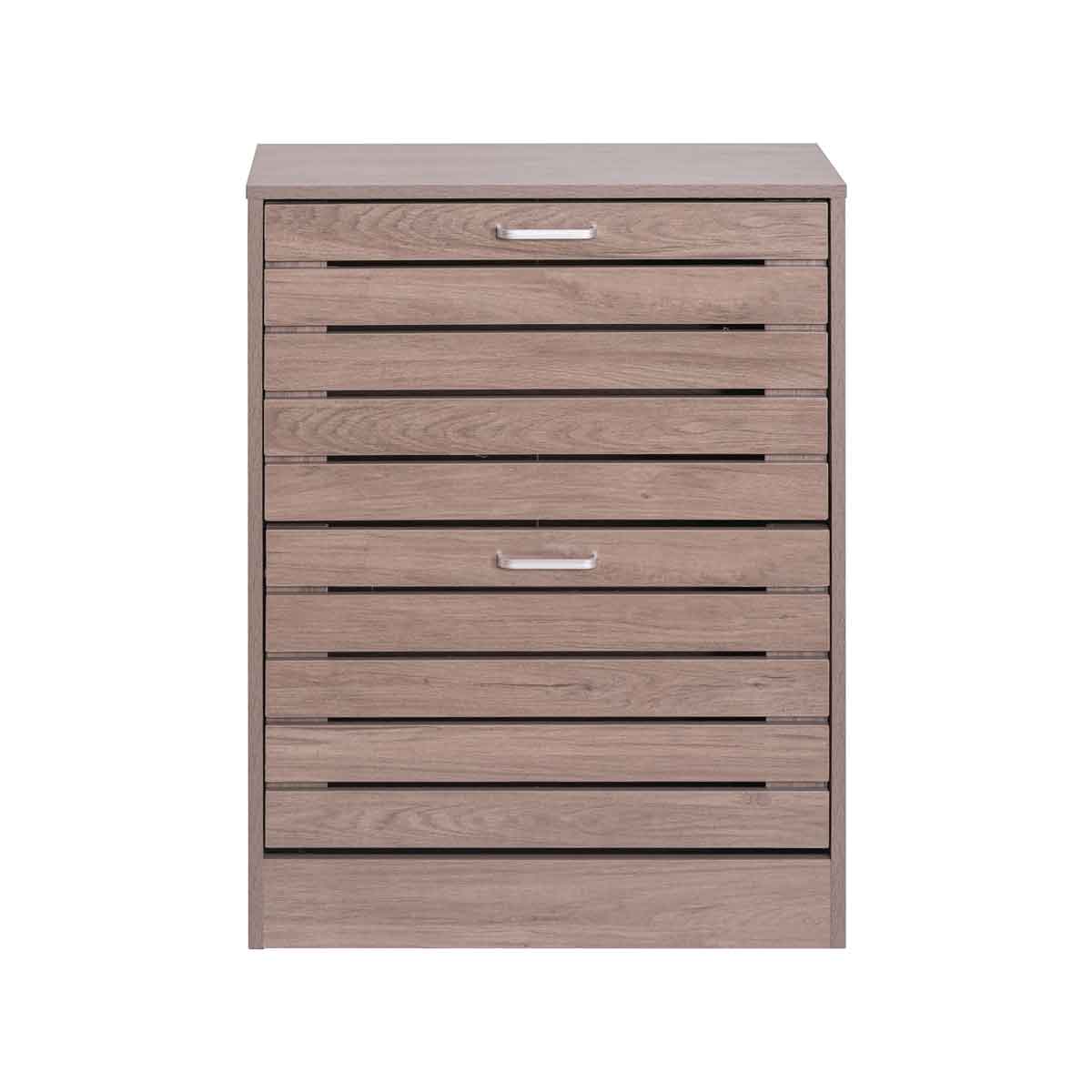 Sapateira ripada com 2 gavetas 84cm