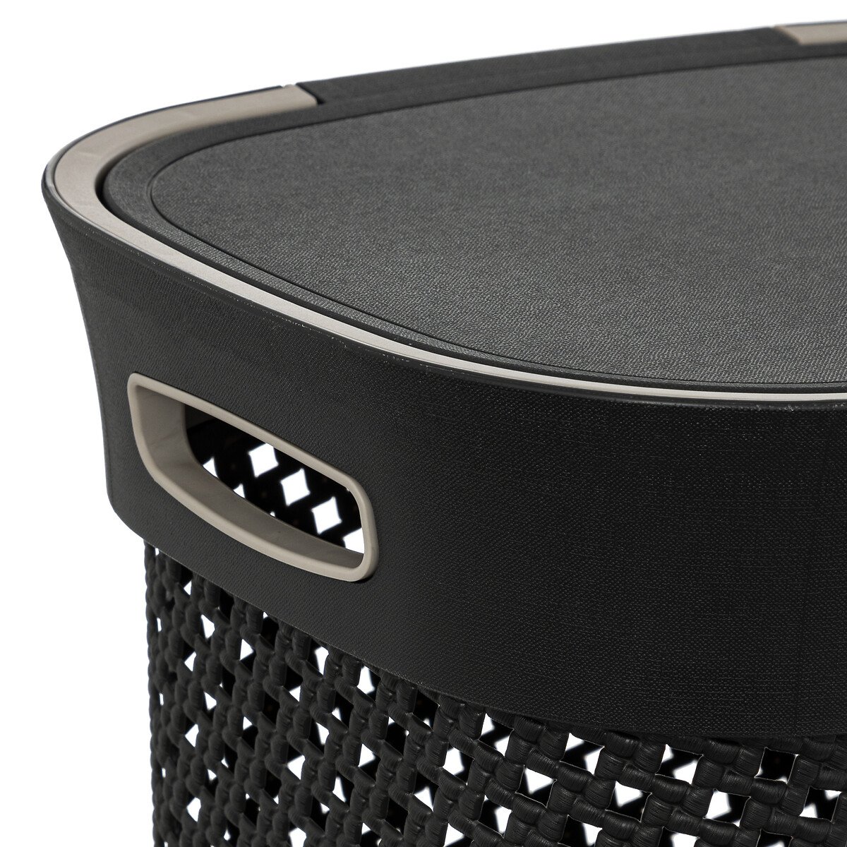 Cesto de roupa wc PURL cinza 60l