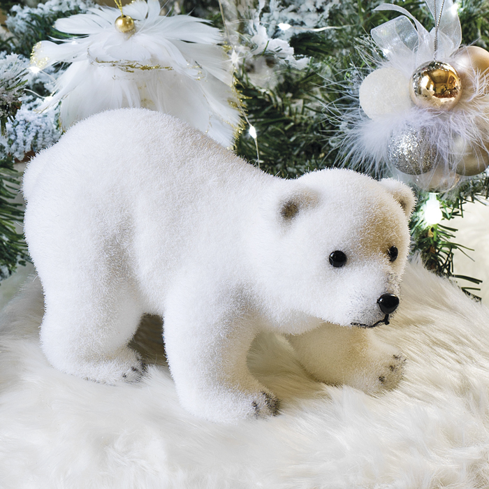 Urso polar branco 21cm
