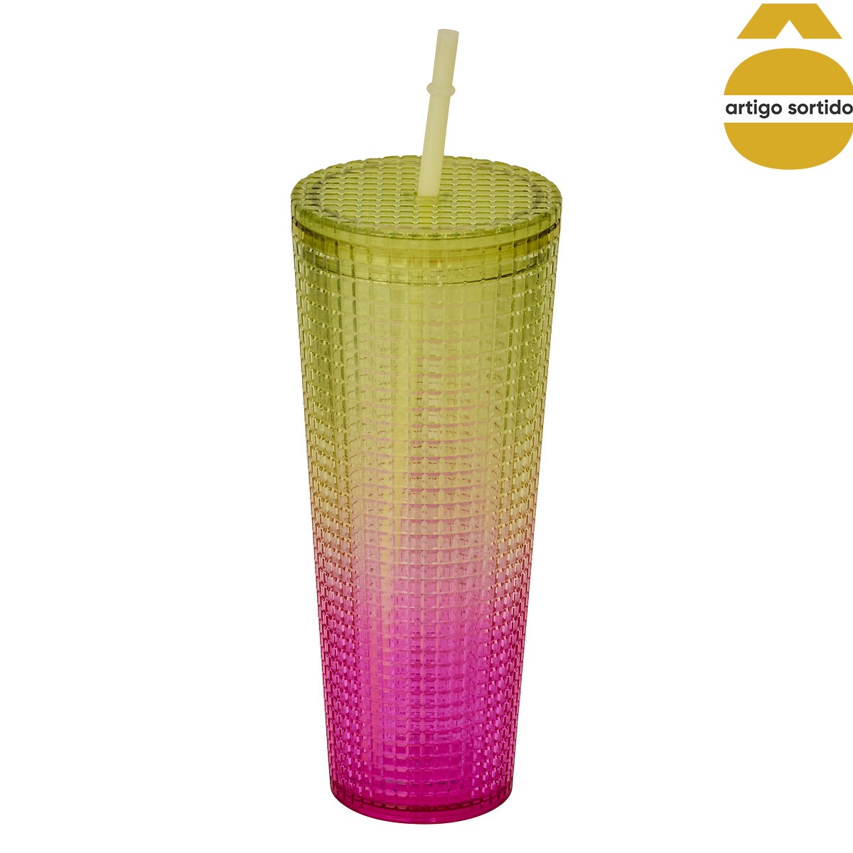 Copo t&eacute;rmico com palhinha 70cl