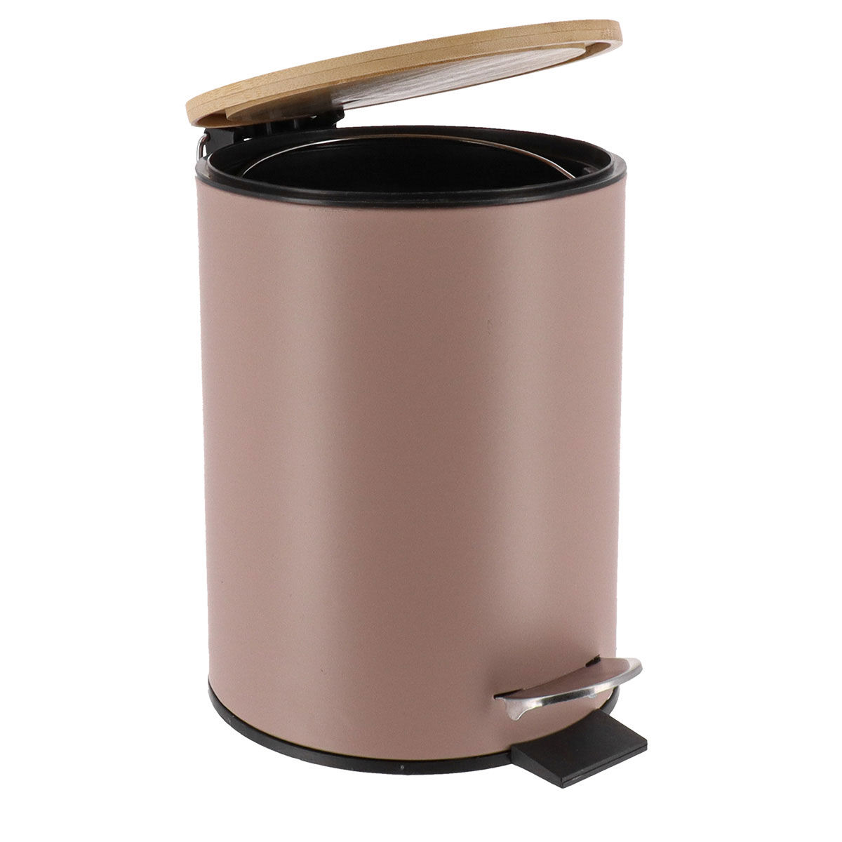 Balde wc taupe metal 3l