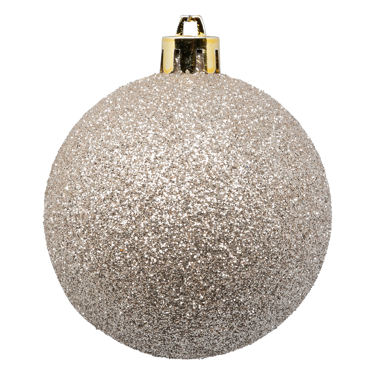 Conjunto 8 bolas de natal champanhe 7cm