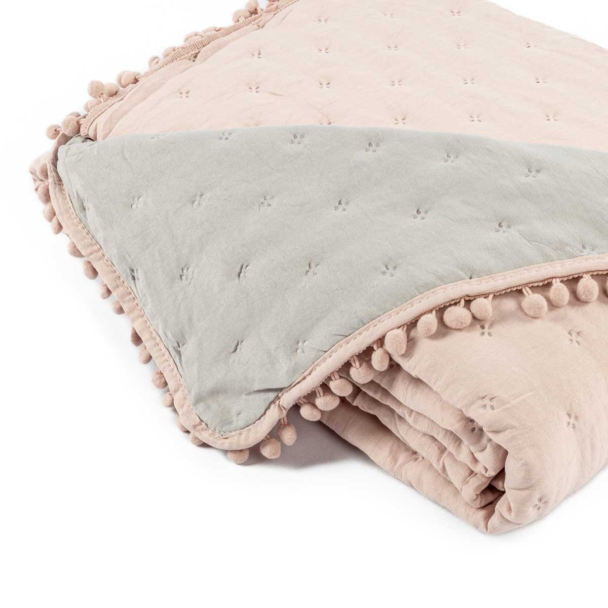 Edredão BEAR rosa e cinza  reversível 140x220cm,  Edredão BEAR rosa e cinza  reversível 140x220cm