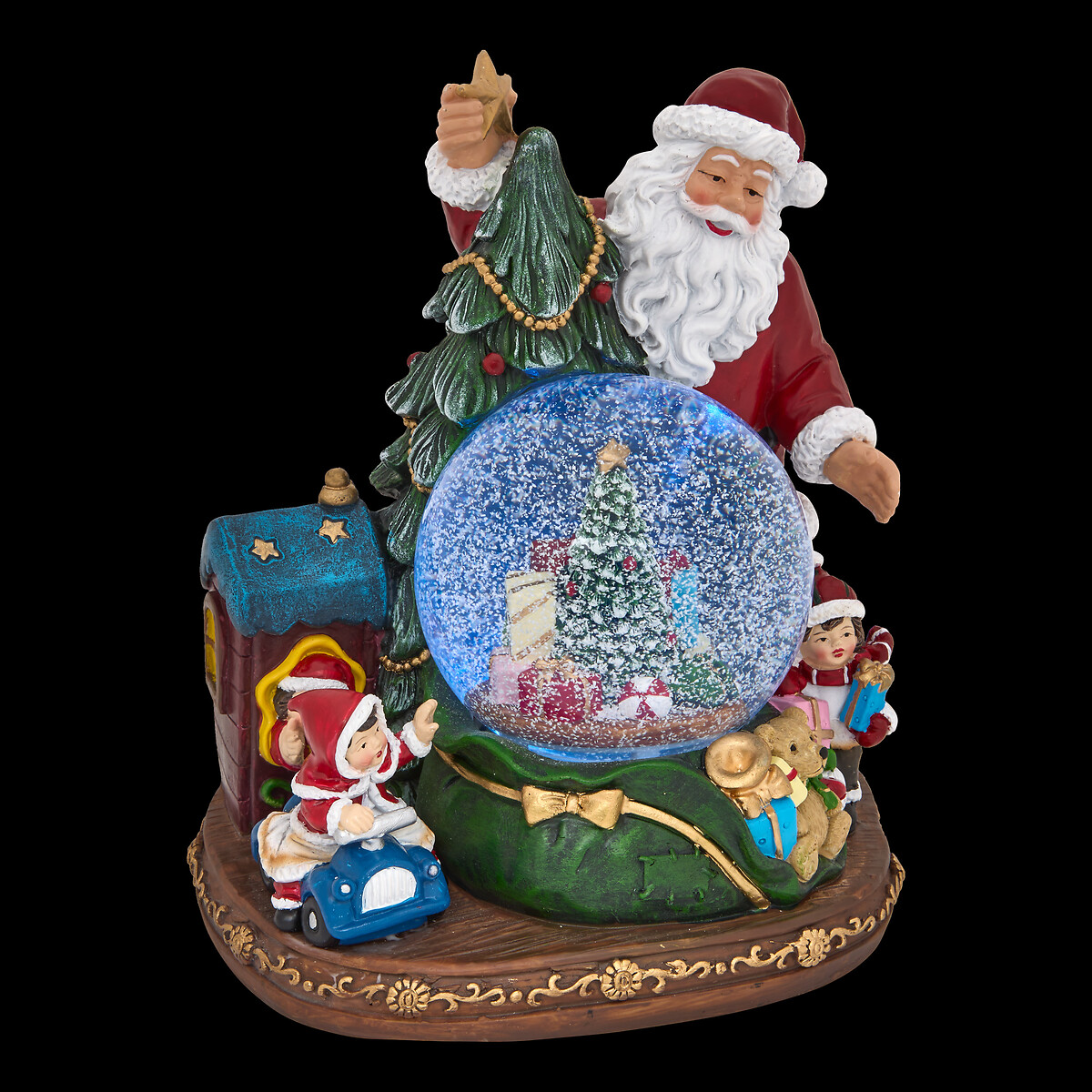 Globo de neve com pai natal 20x17x23cm