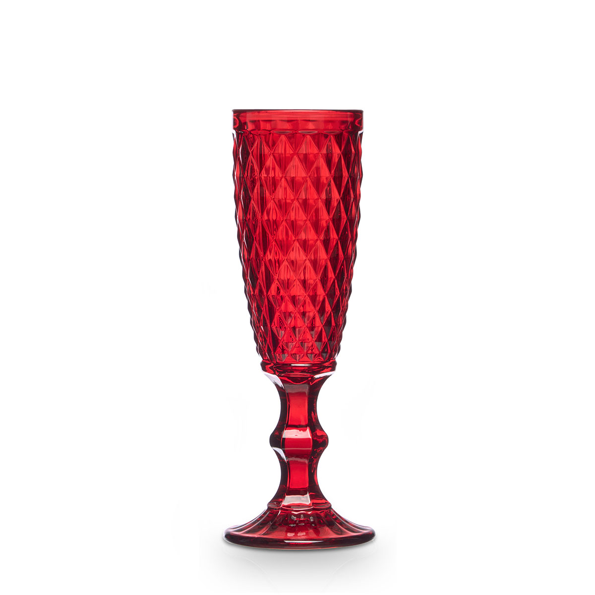 Copo de champanhe DIAMANTE vermelho 17,5cl