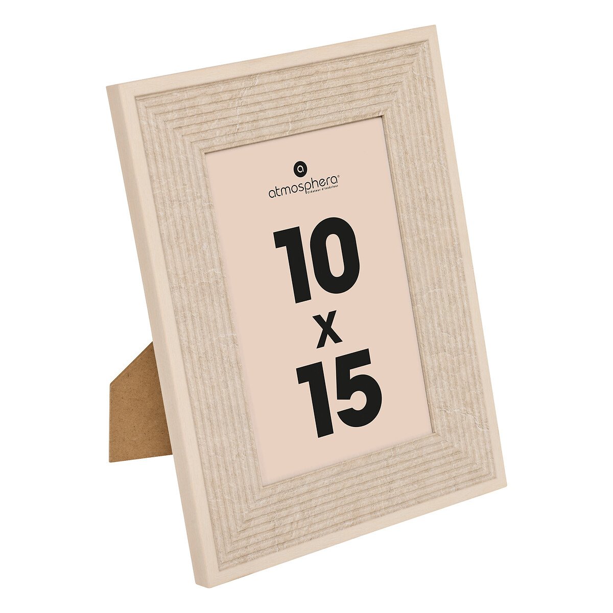 Moldura MISSY bege em mdf 10x15cm