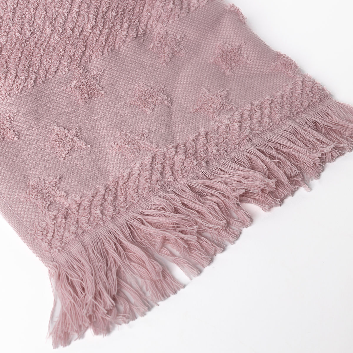 Toalha len&ccedil;ol de banho rosa com estrelas 70x140cm