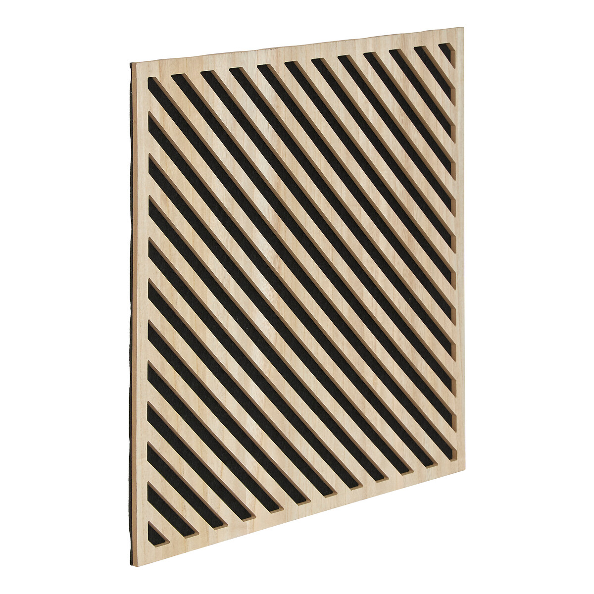 Painel decorativo efeito riscas EILEEN castanho 58cm