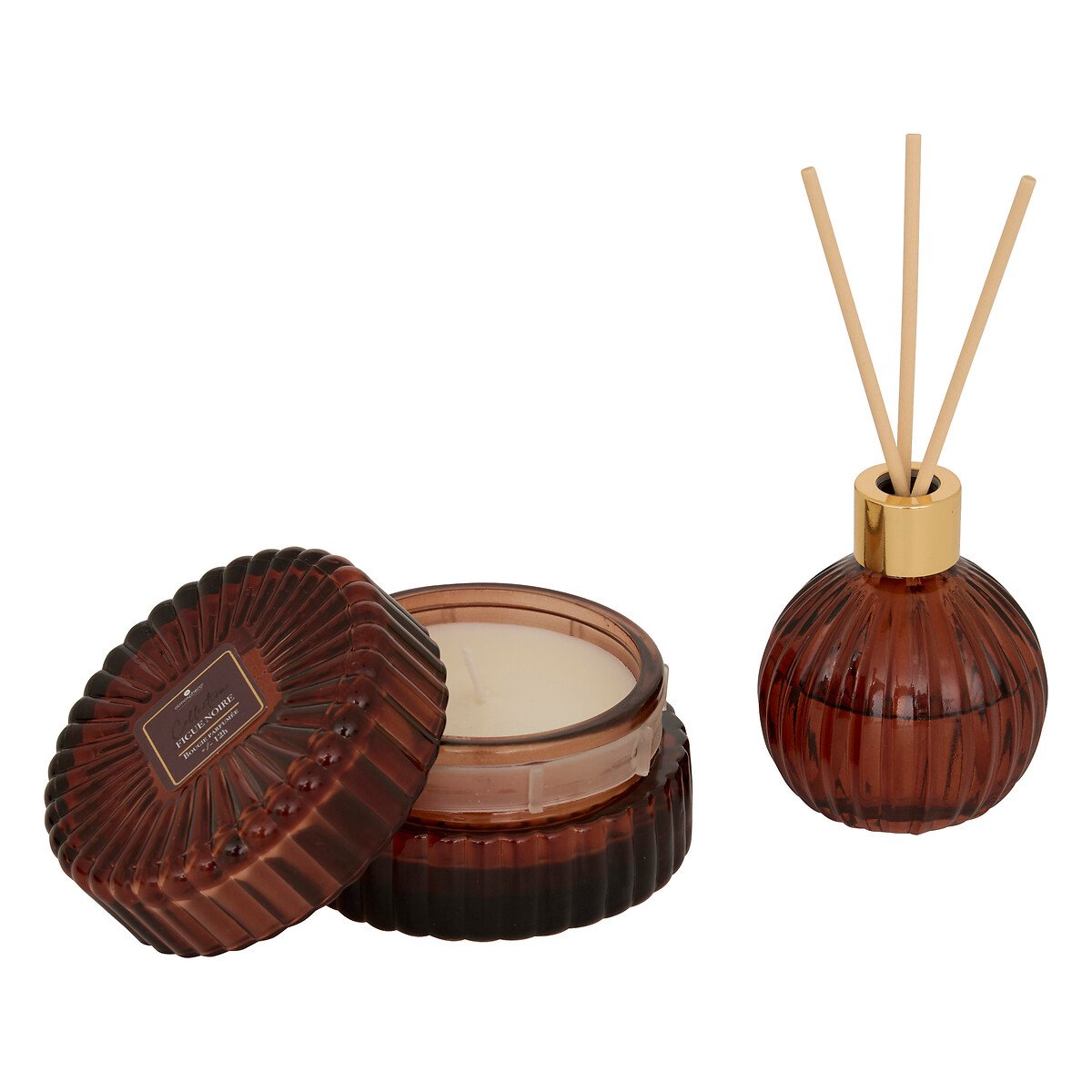 Coffret ambientador e vela COLLECTION figue noire