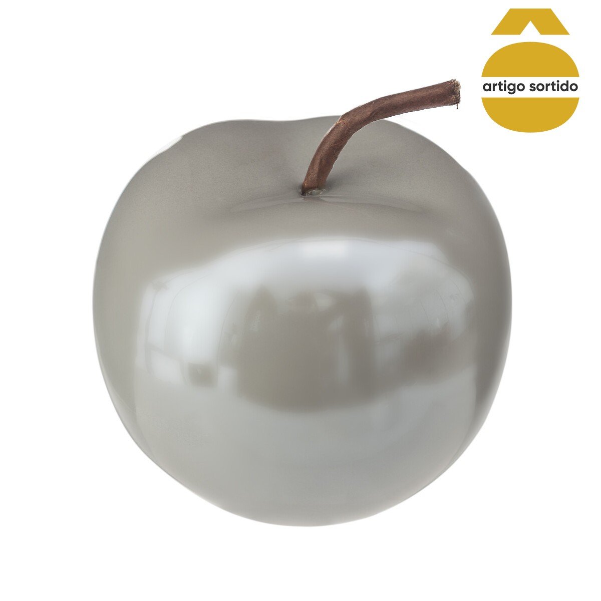 Maçã decorativa em cerâmica