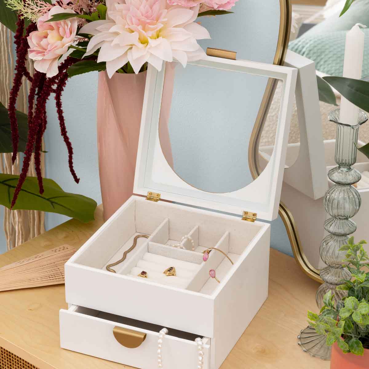 Porta bijuteria WILD ROMANCE branco