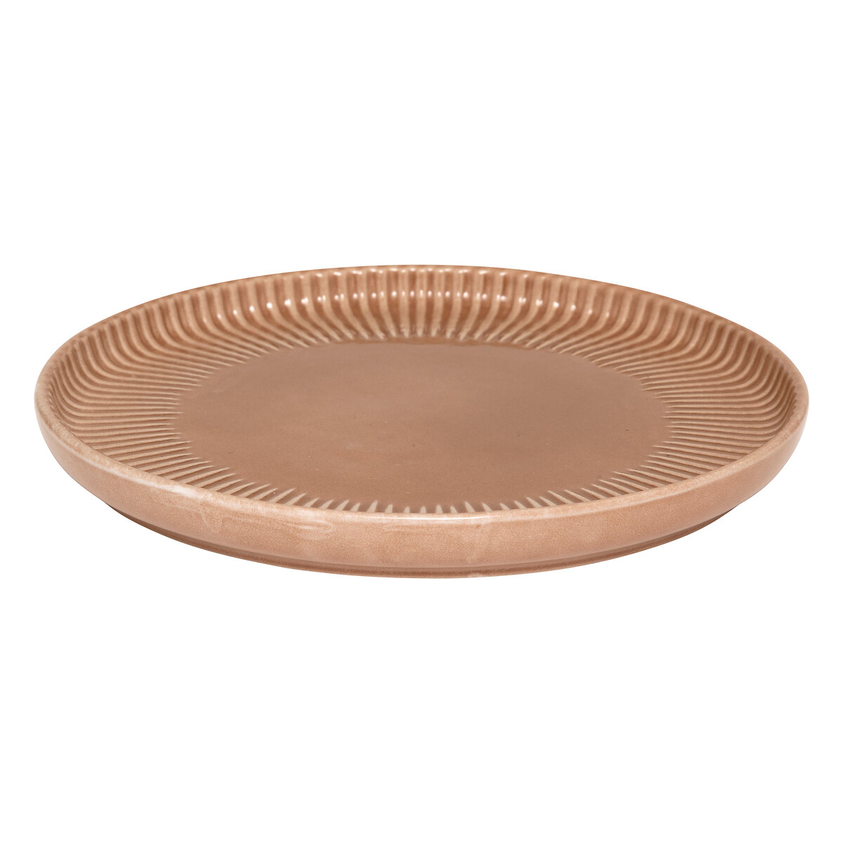 Prato de sobremesa CHLOE castanho 20cm
