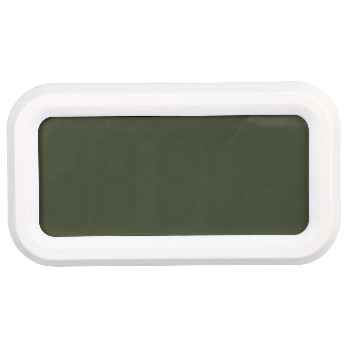 Rel&oacute;gio despertador digital branco 10,6x4,9x13,9cm