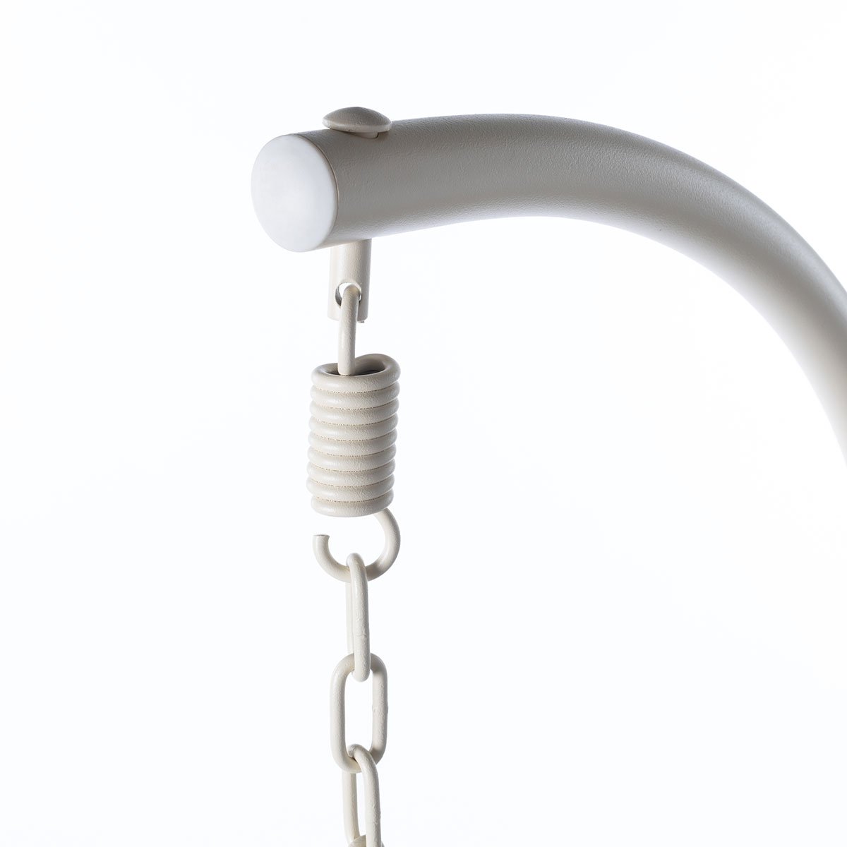 Cadeirão baloiço PORTOFINO branco e taupe