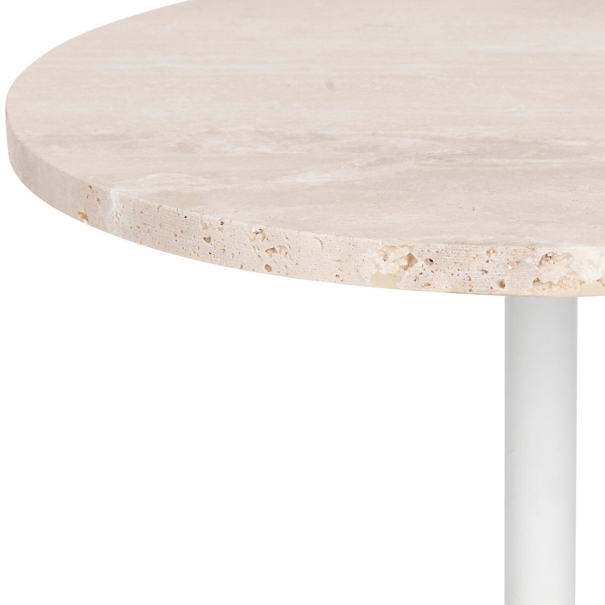 Mesa de apoio CELEN branca em cimento D40x45cm