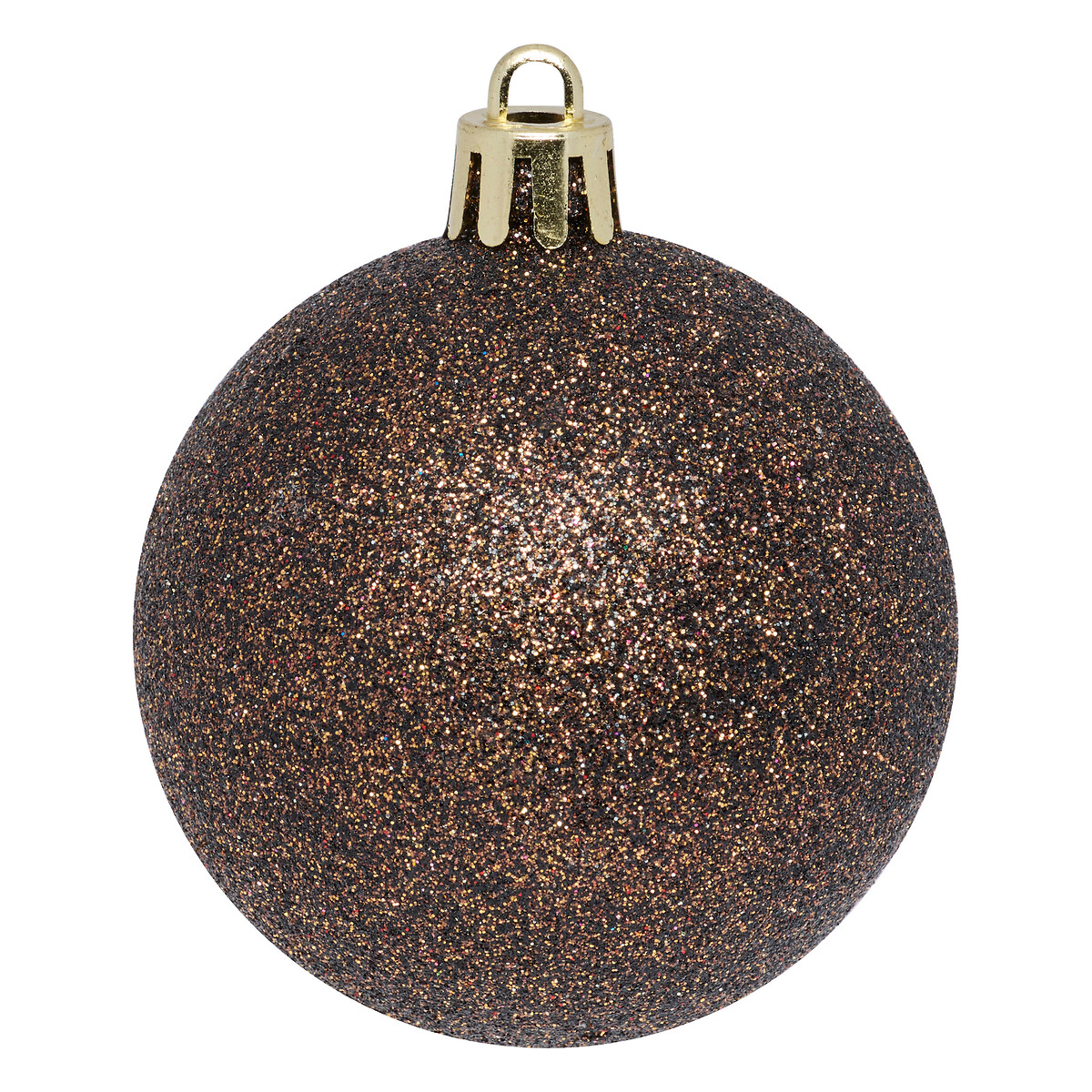 Conjunto 25 bolas de natal castanho 6cm