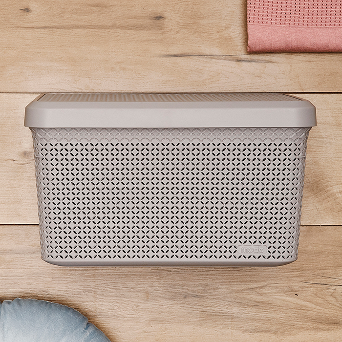 Caixa para arrumação com tampa MODE 17l