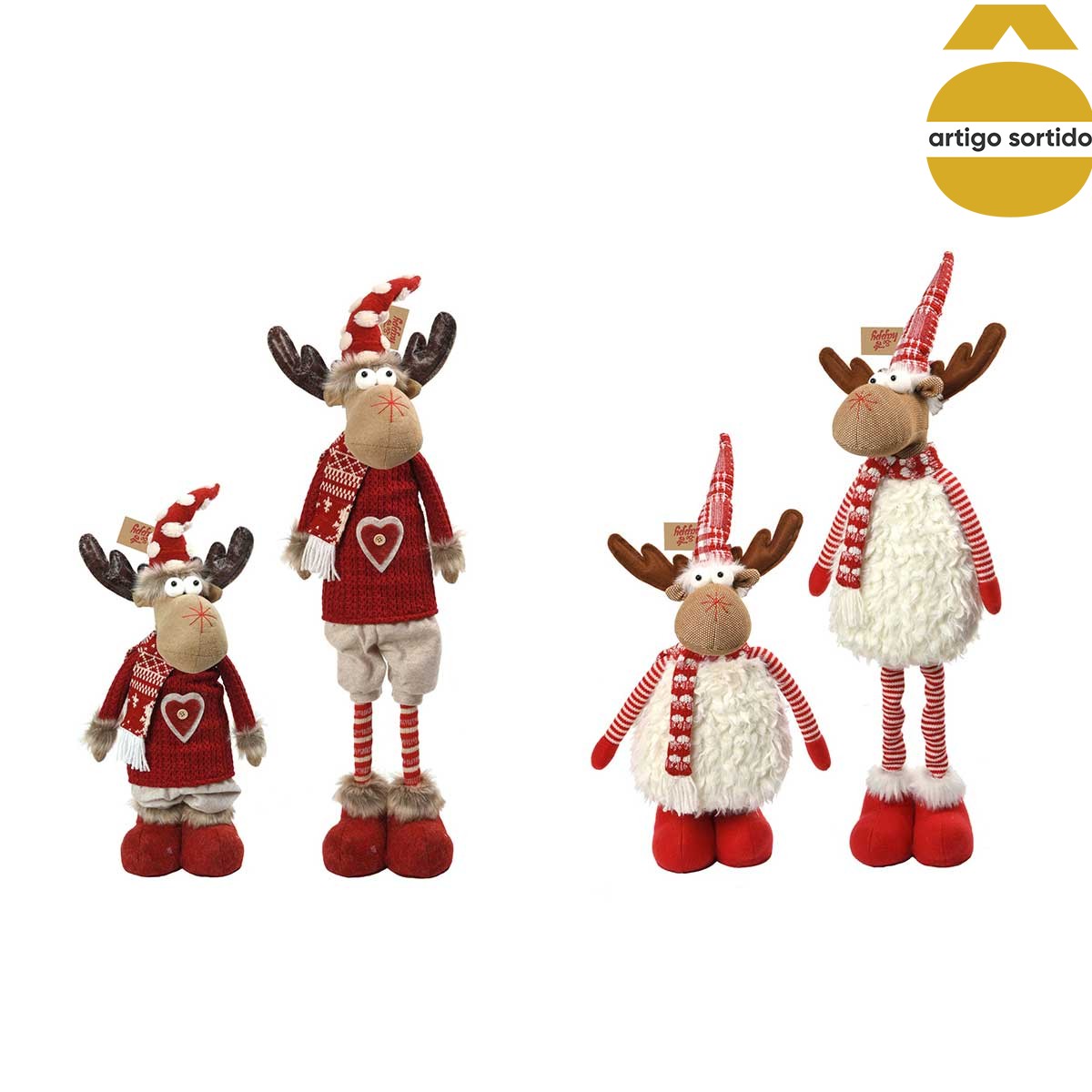 Figura natalícia vermelha 80cm