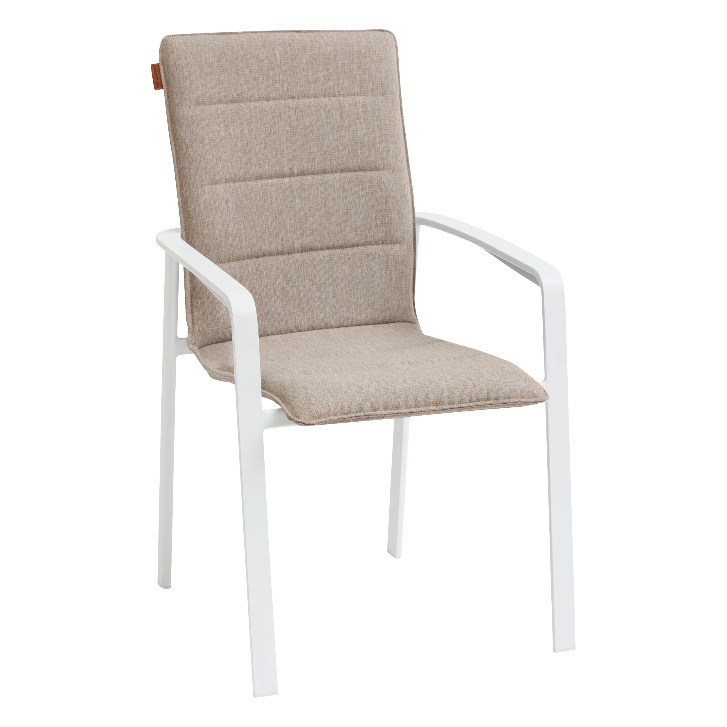 Cadeira com bra&ccedil;os DIESE taupe/blanc