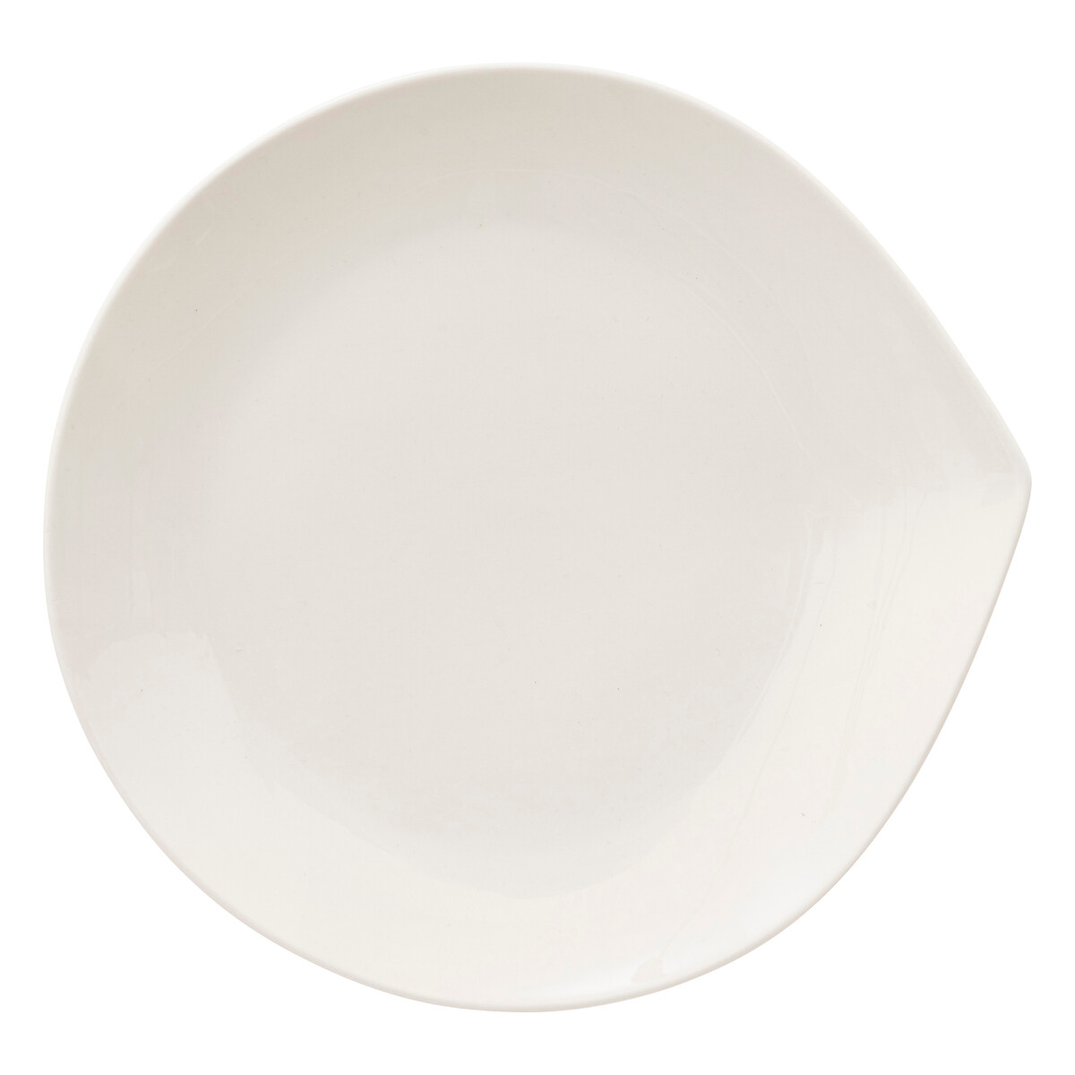 Prato de sobremesa branco GOTA em porcelana 21cm