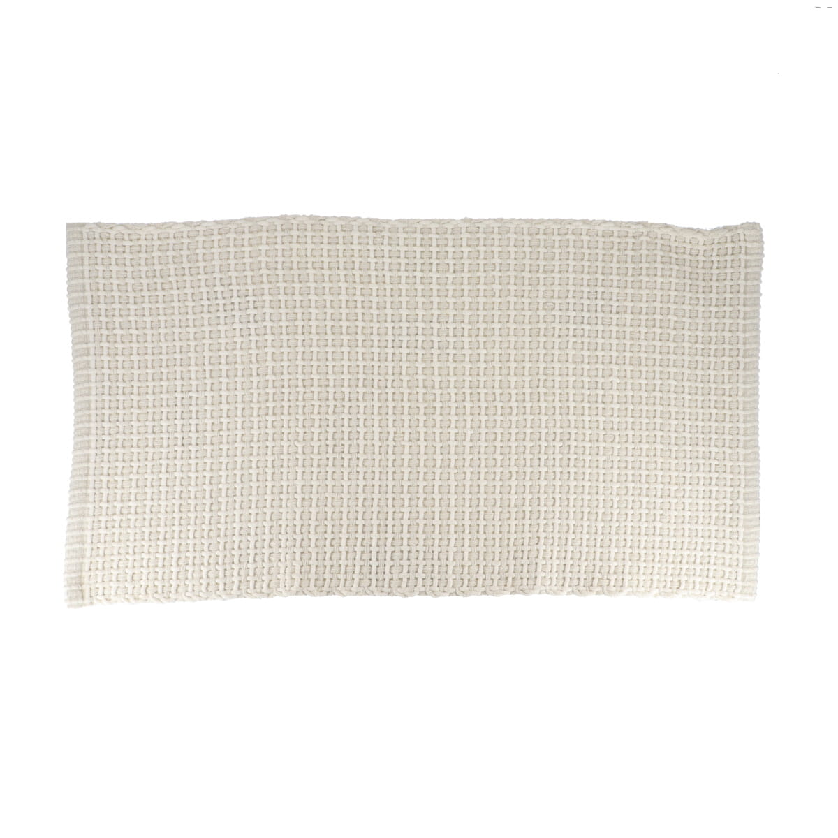 Tapete wc MIMETISME branco em algod&atilde;o 50x90cm