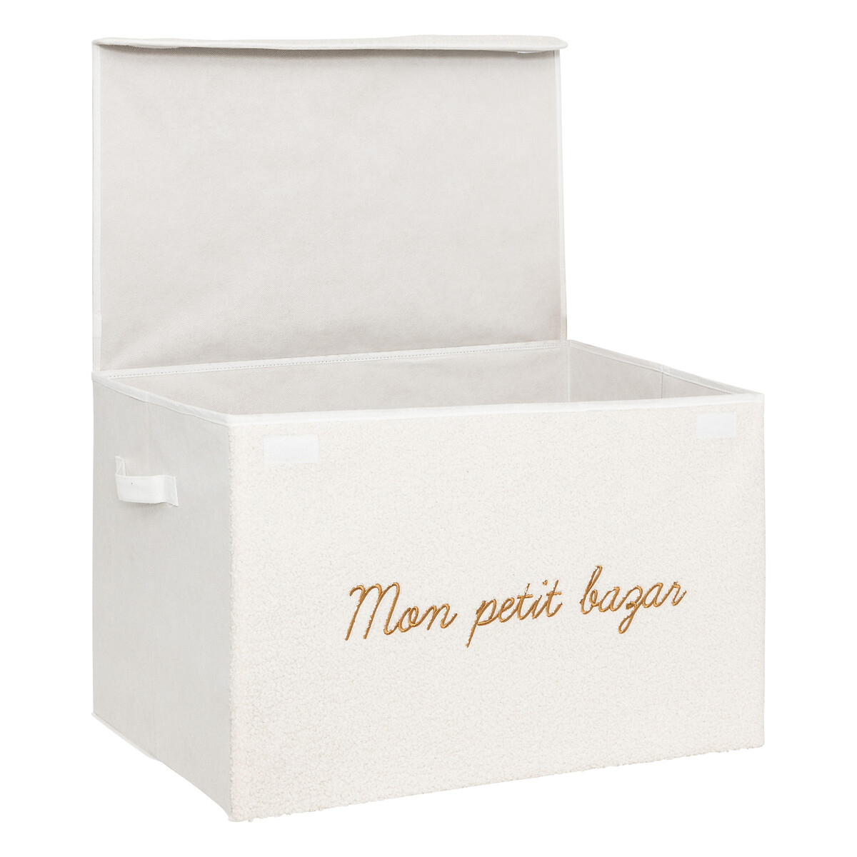 Caixa de arrumação FERME bouclet branca,  Caixa de arrumação FERME bouclet branca